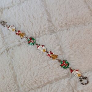 Festive Christmas Charm Bracelet